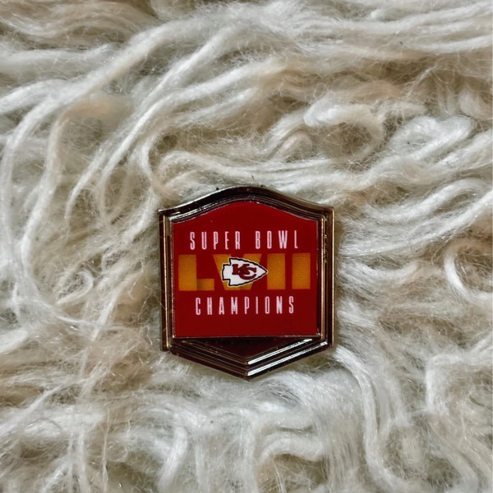 NFL Kansas City Chiefs 2023 Super Bowl LVII Champions Enamel Lapel Pin